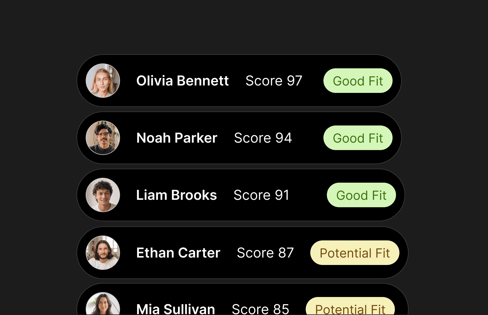 AI hiring pages candidate matching preview